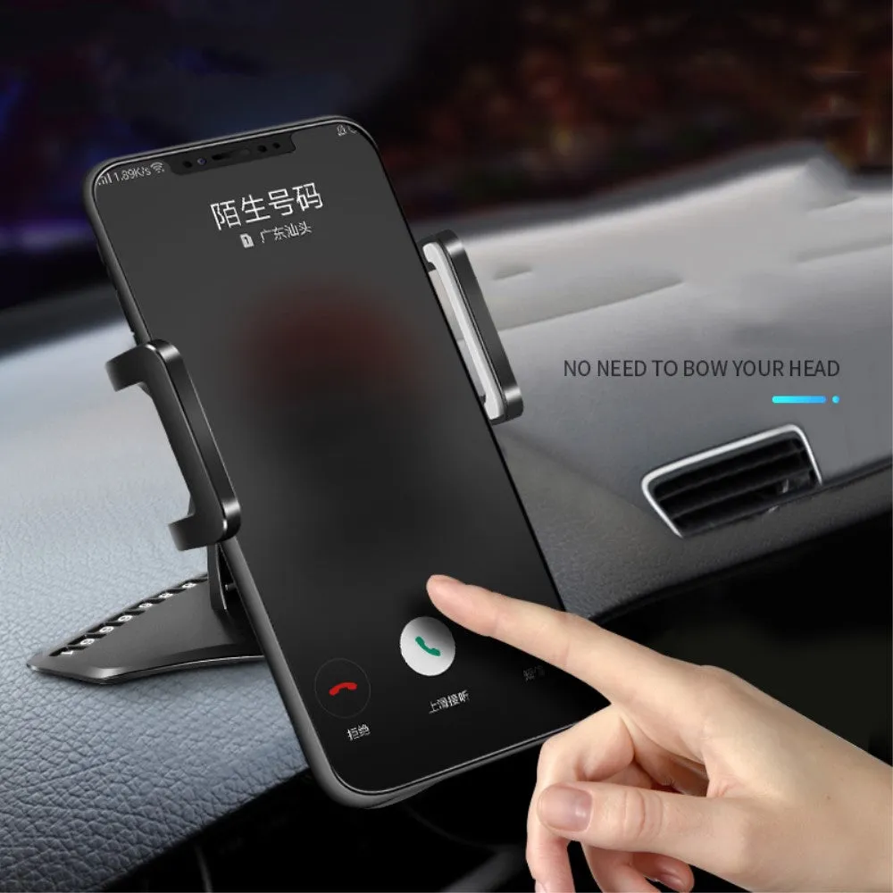 3 in 1 Car GPS Smartphone Holder: Dashboard / Visor Clamp   AC Grid Clip for Huawei Fusion U8652 - Black