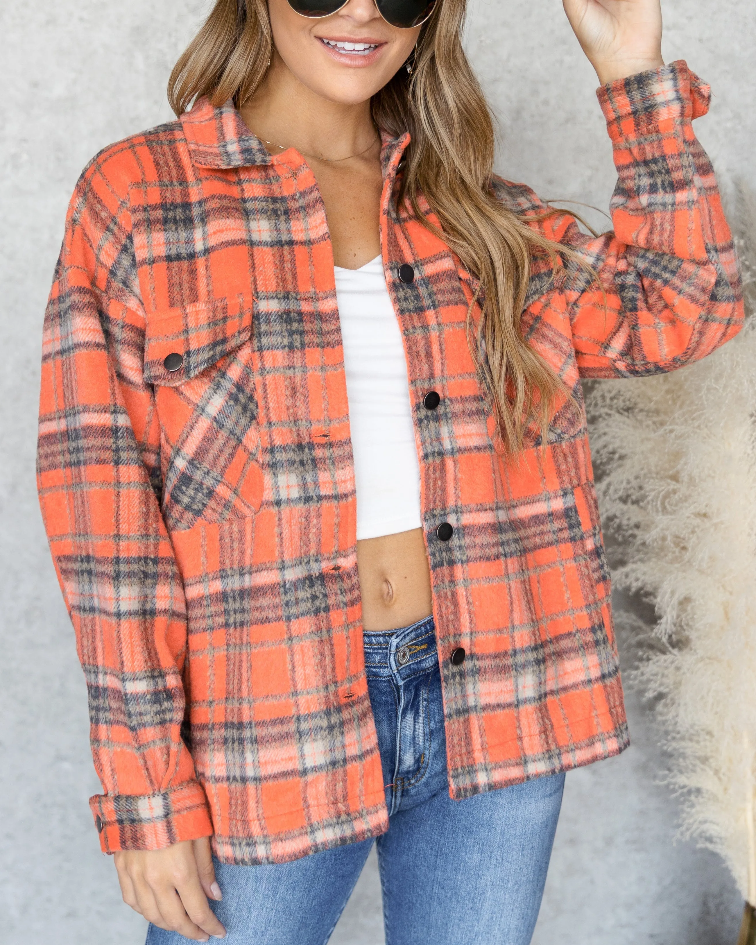 Bailey Plaid Pocketed Shacket