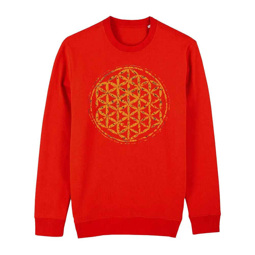 Bio Sweatshirt - Blume des Lebens -