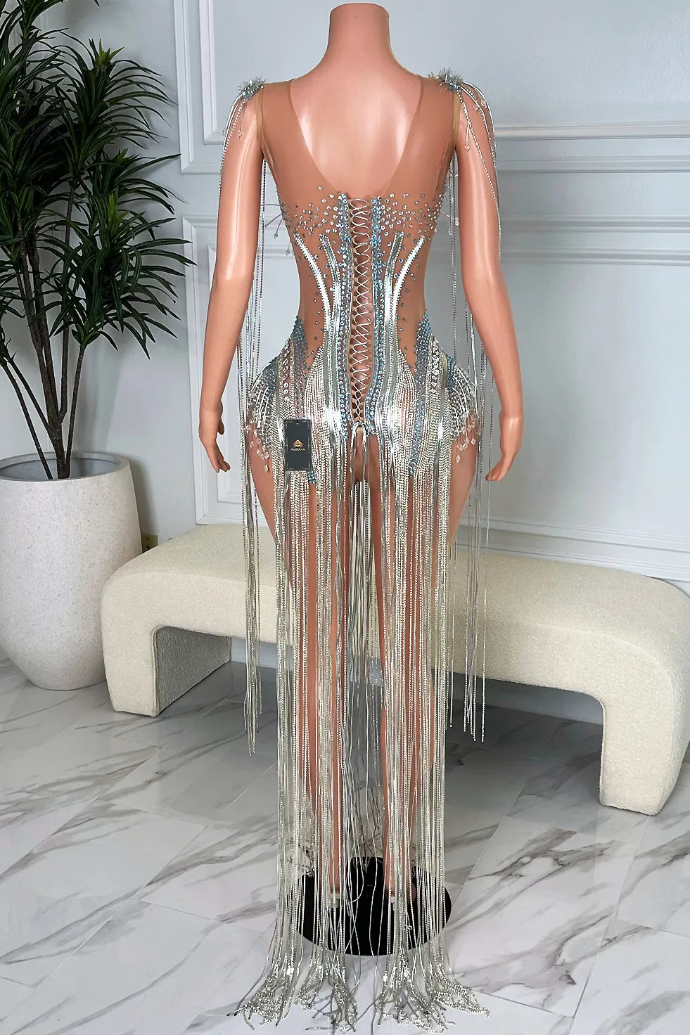Cascade Tassel Playsuit