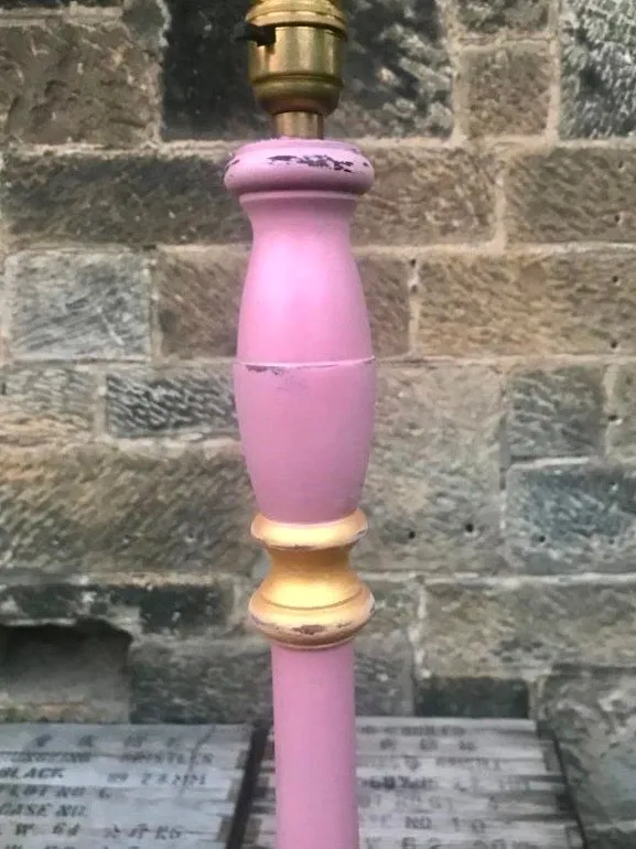 Commission for Andrea painted standard lamp