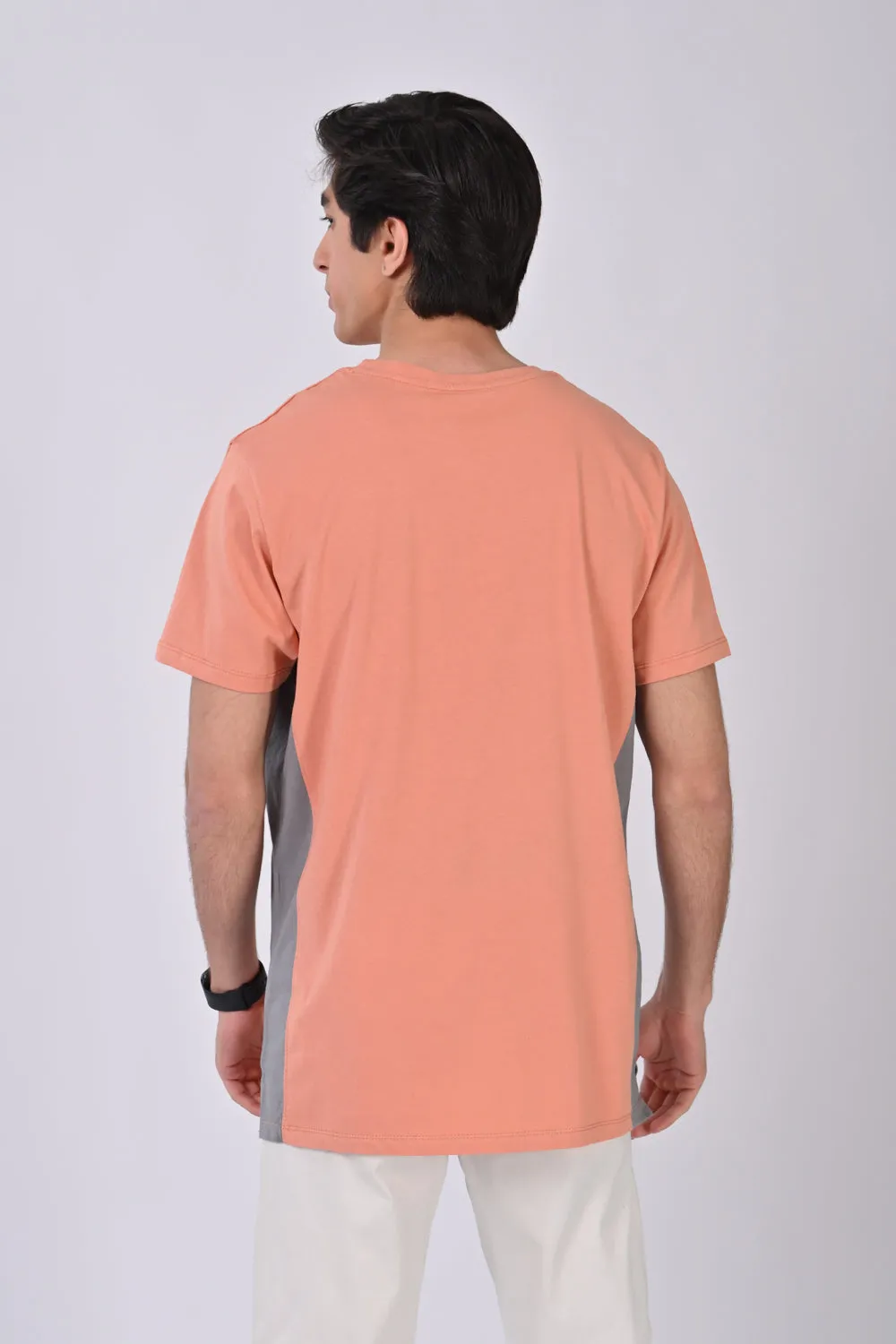 CONTRAST PANEL TEE