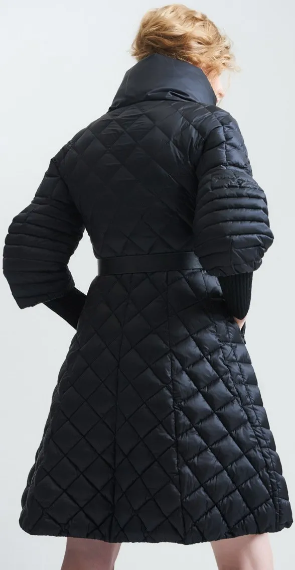 Diamond Quilted Puffer Coat