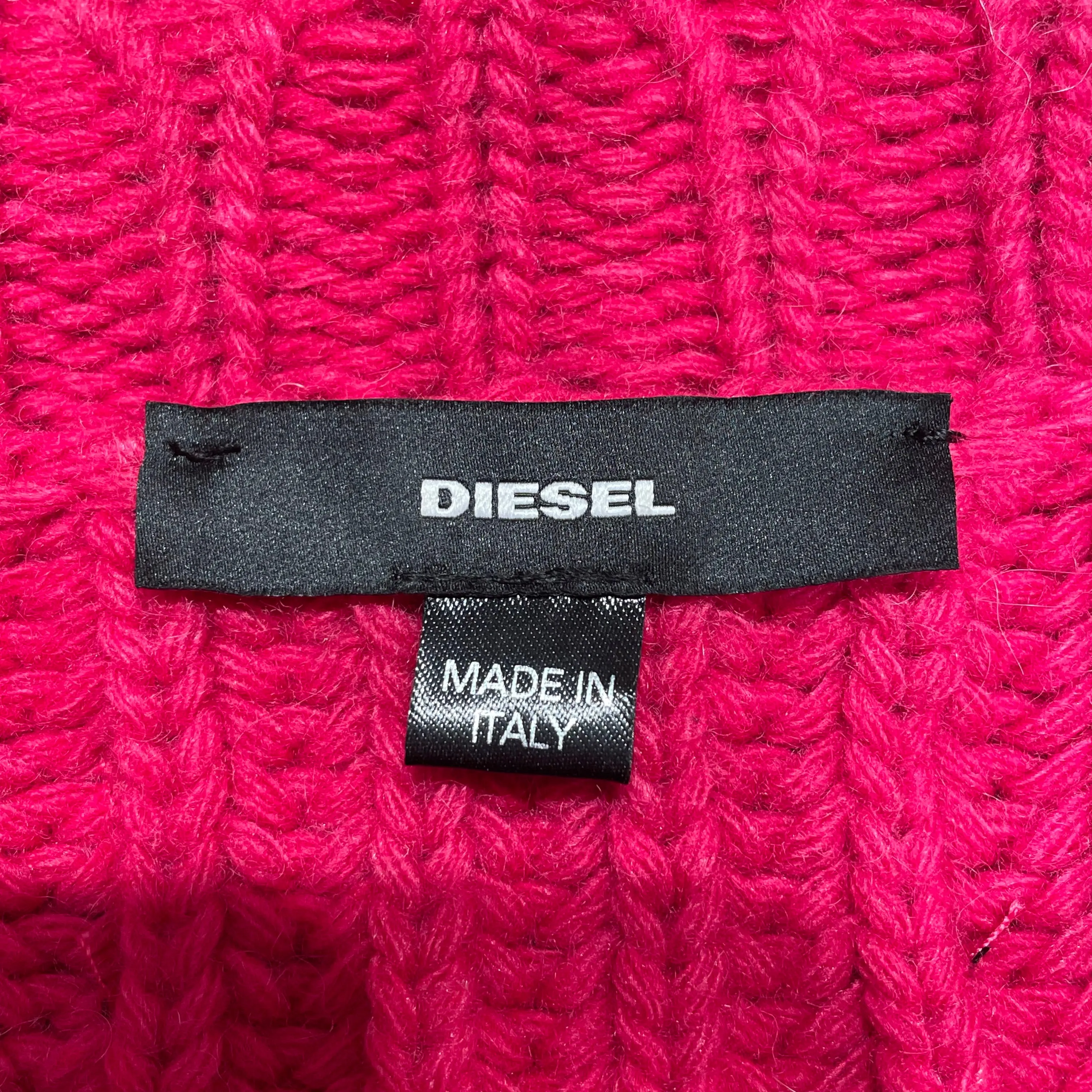 DIESEL/Sweater/XS/Cotton/PNK/Distressed/CROP