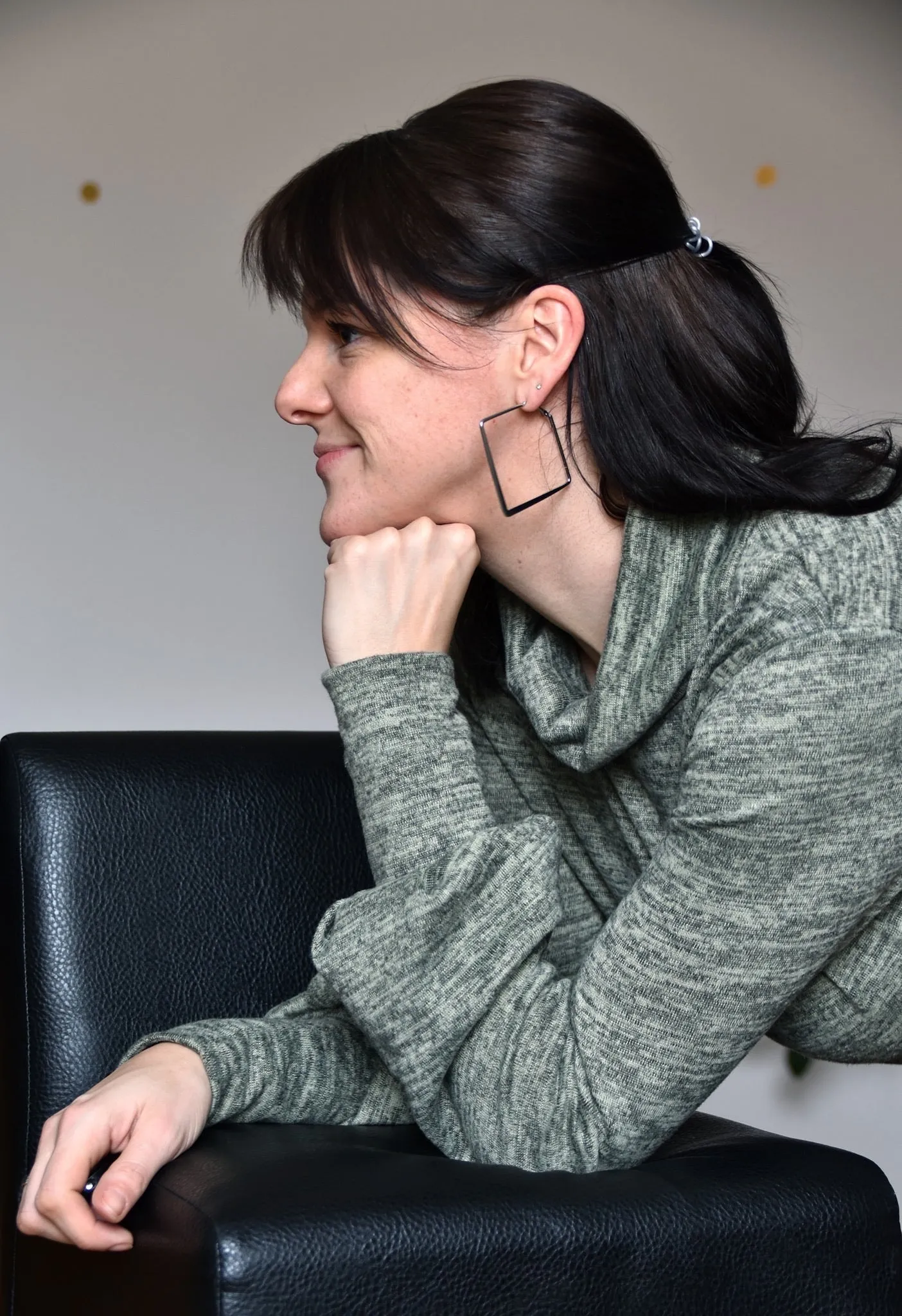 Ella - Kleid oder Pullover mit Ballonärmeln