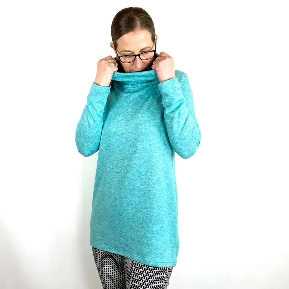 Ella - Kleid oder Pullover mit Ballonärmeln