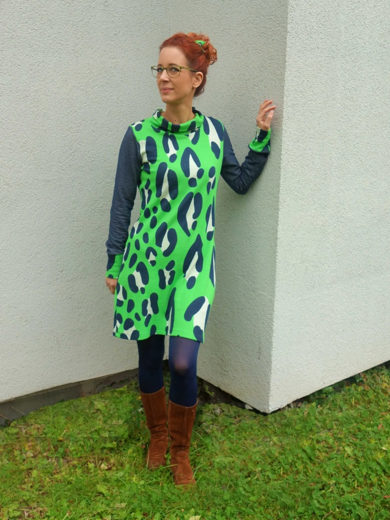 Ella - Kleid oder Pullover mit Ballonärmeln