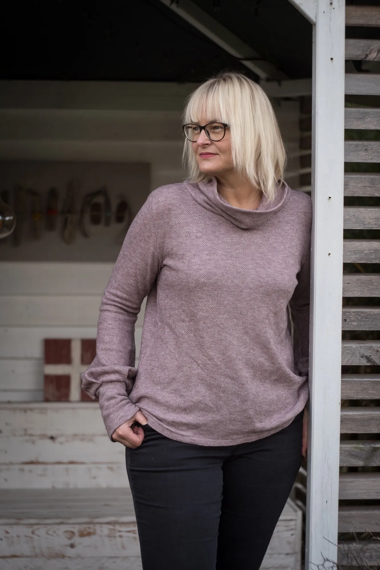 Ella - Kleid oder Pullover mit Ballonärmeln