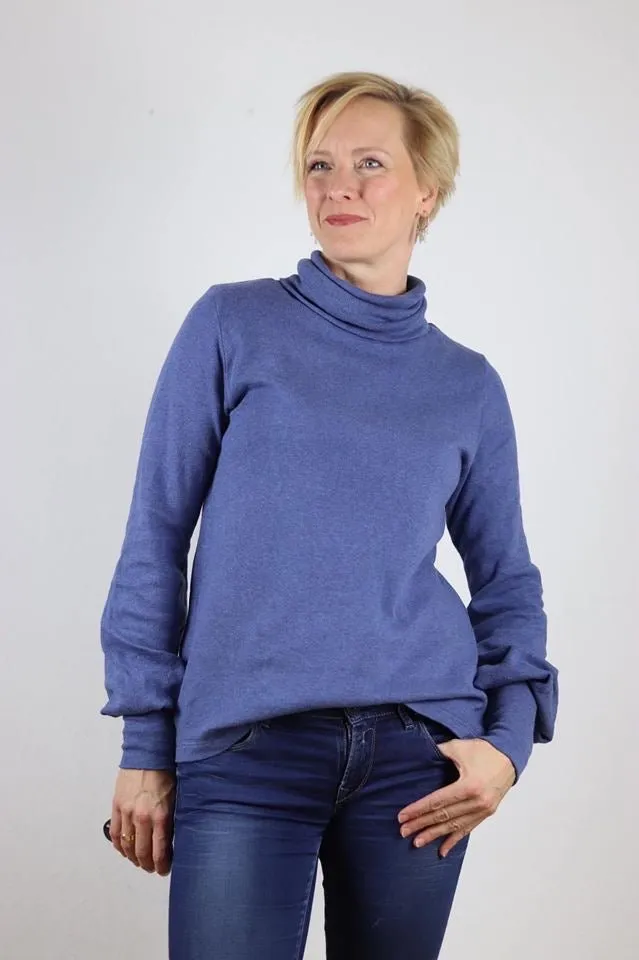 Ella - Kleid oder Pullover mit Ballonärmeln
