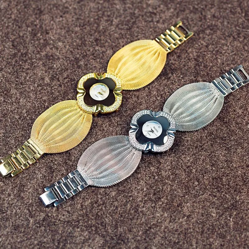 Fashion Fabulous Lady Diamond Bracelet Watch Mirror Luxury Quartz Watch Watch Women Luxury Stainless Relojes Para Mujer W506863