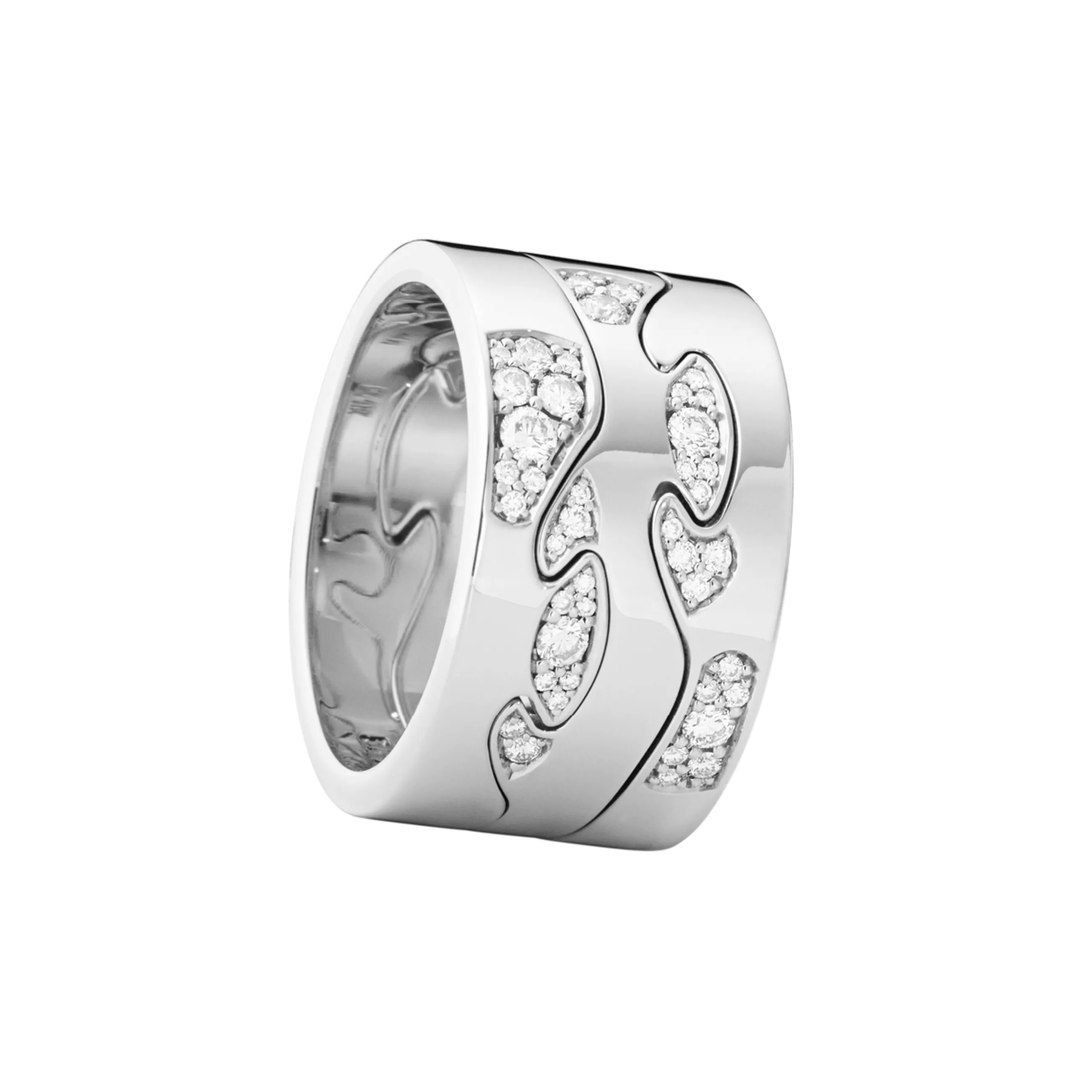 Fusion Diamond Centre Ring - White Gold - 20001064