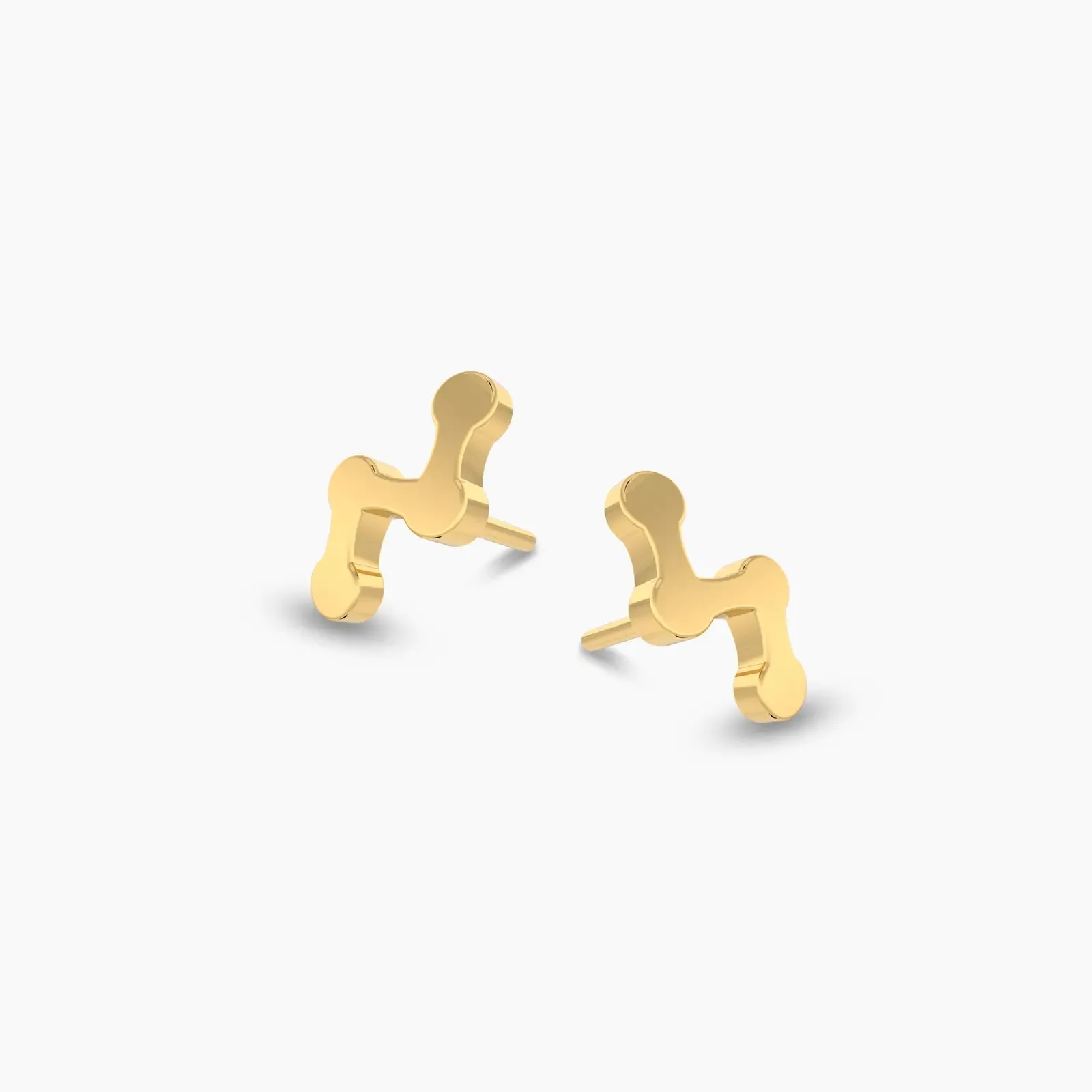 Fusion Dots Gold Earrings