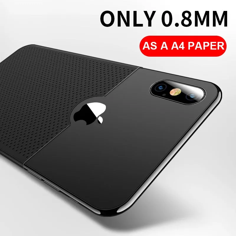 Luxury Case For iPhone 11 Pro Max Cases Hollow Heat Dissipation Back Cover For iPhone XS MAX XR X 10 7 8 Plus Hard PC