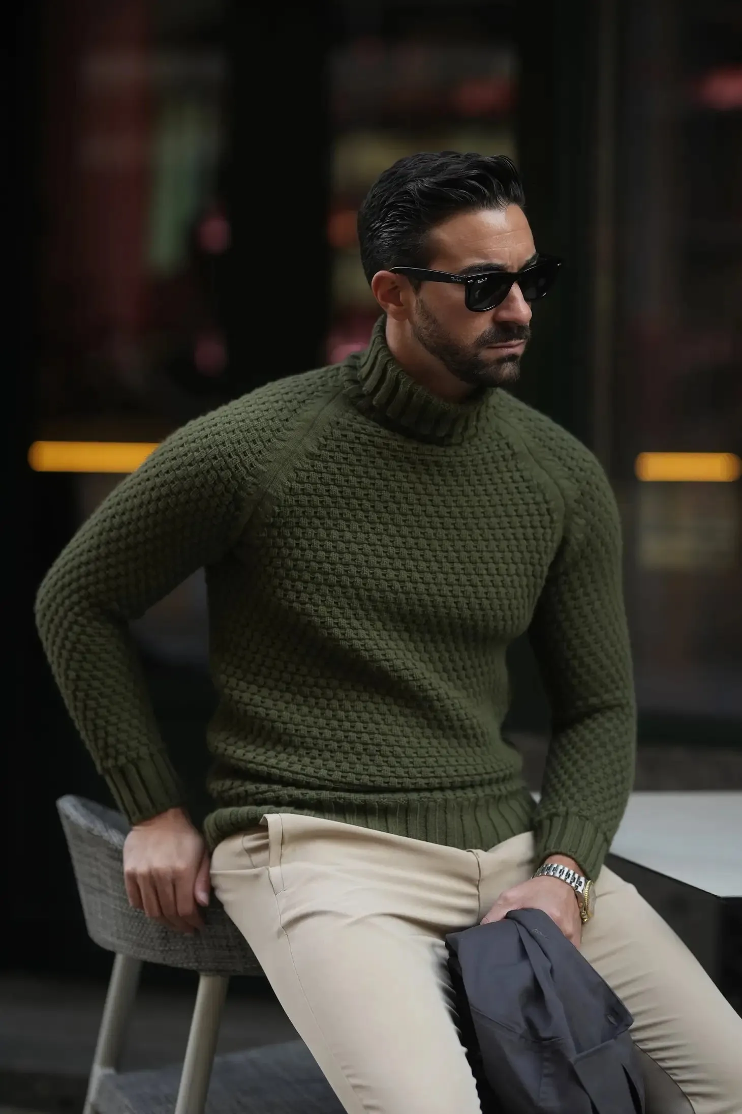 Men's Turtleneck Jumper Sweater