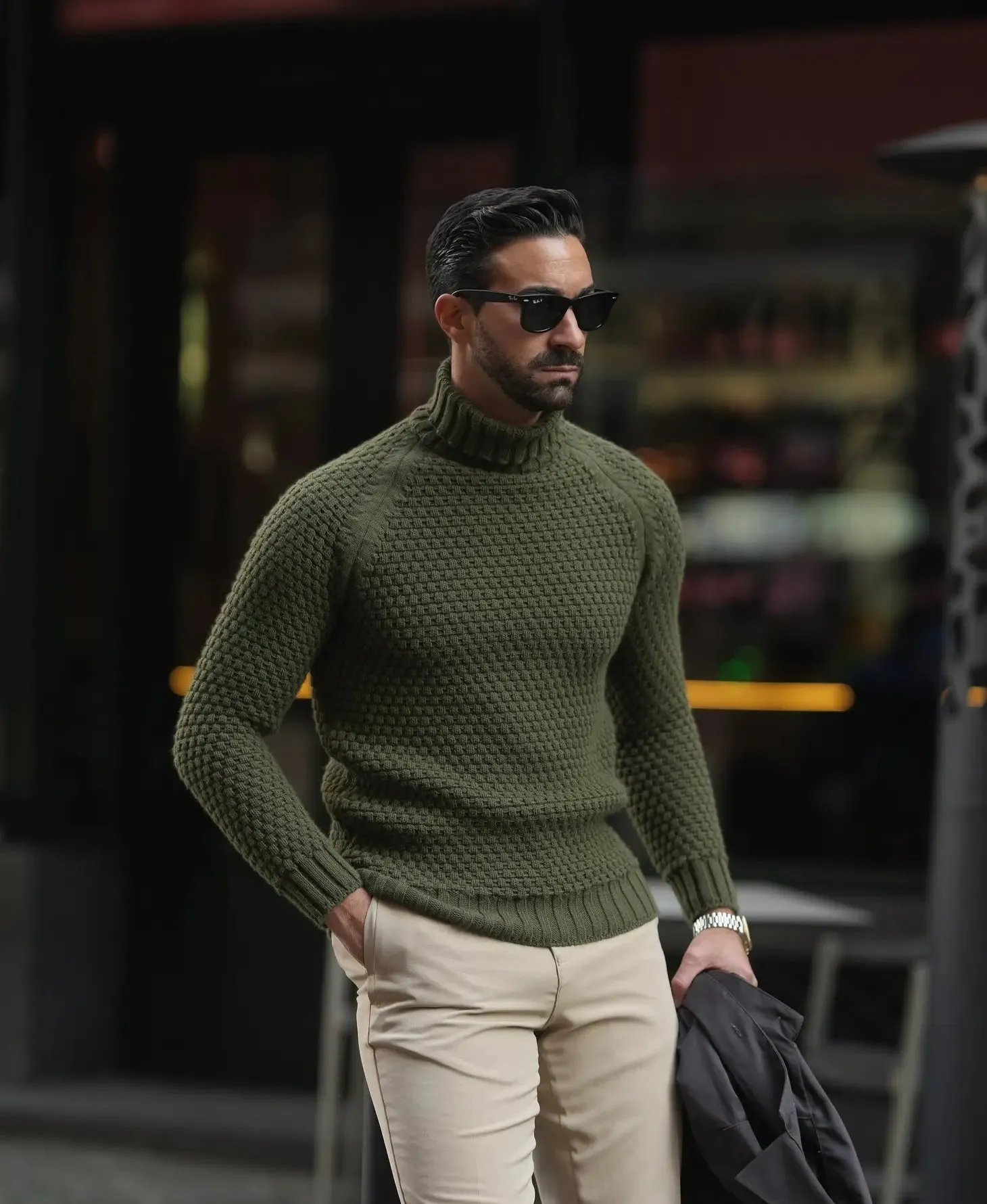 Men's Turtleneck Jumper Sweater