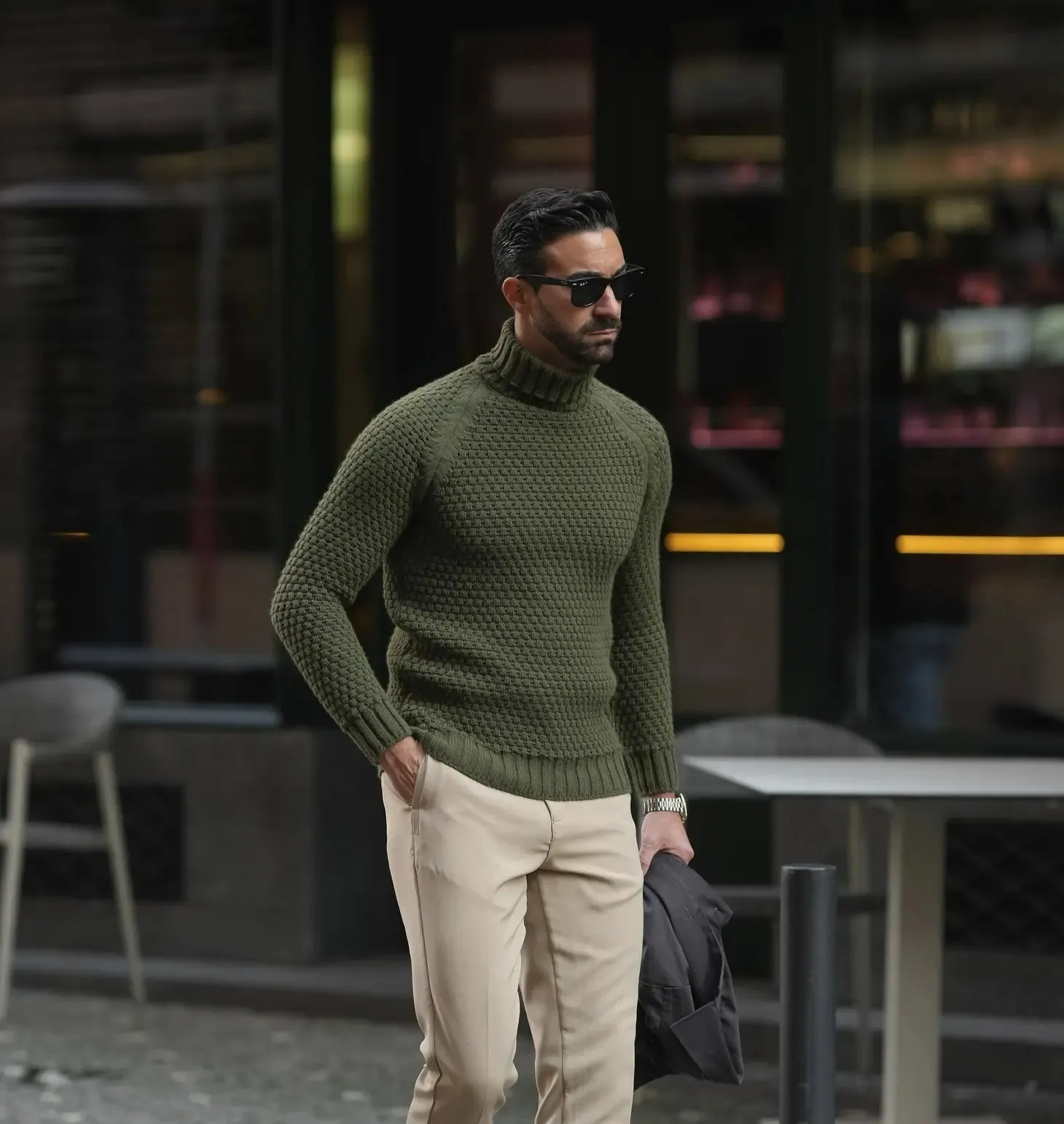 Men's Turtleneck Jumper Sweater