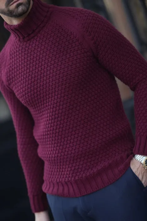 Men's Turtleneck Jumper Sweater