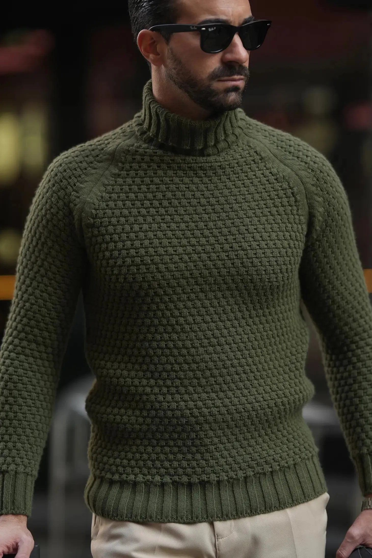Men's Turtleneck Jumper Sweater