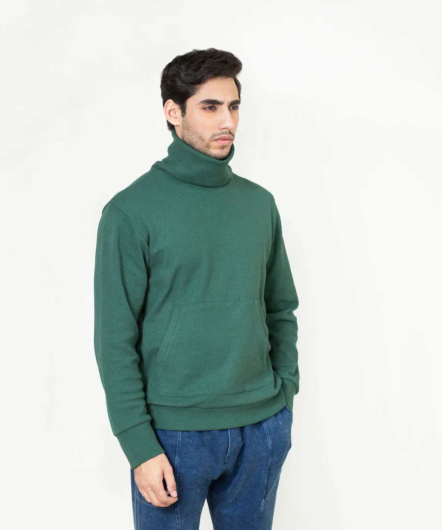 Men's Waffle Knit Turtleneck