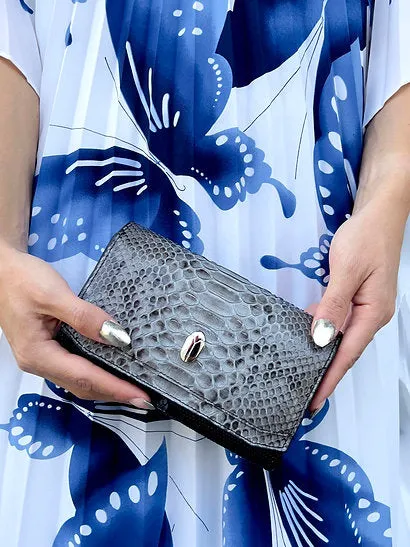 Nano Snakeskin & Lizard Clutch Bag