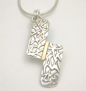 Offset Fusion 2 Tone Pendant, Large