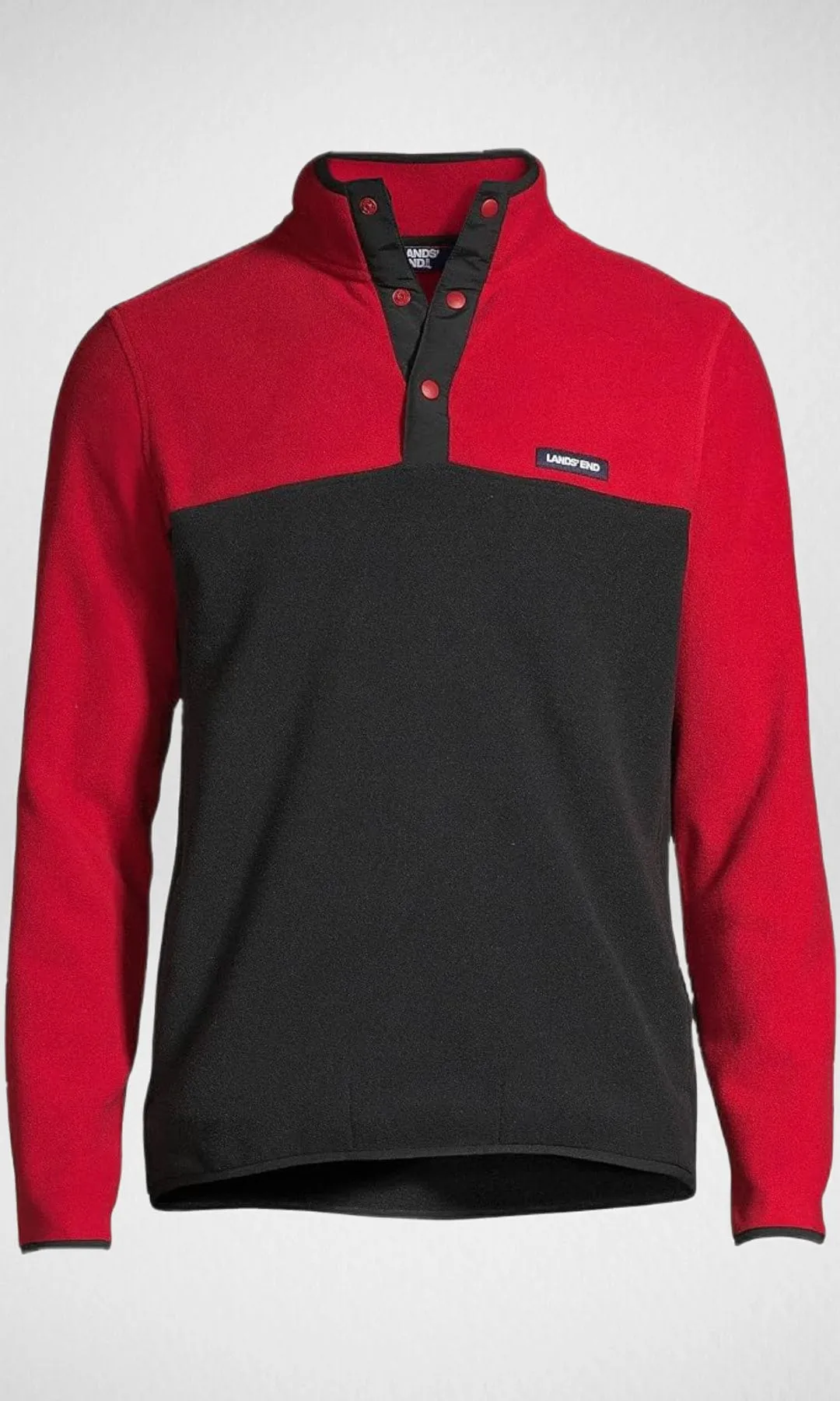 (ORIGINAL) Lands End Fleece Pullover (MEN) BD