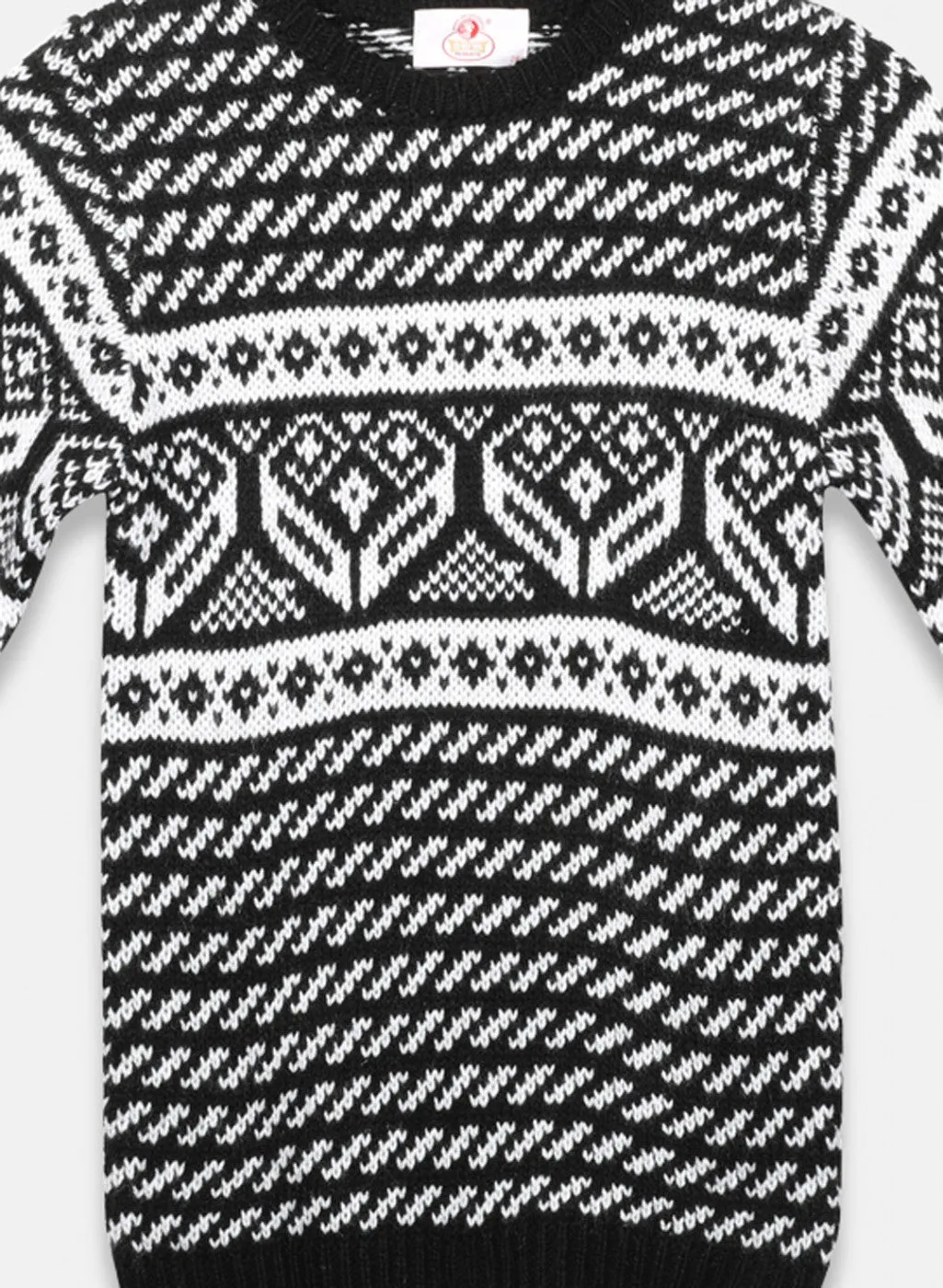 Oswal Black Boys Pullover