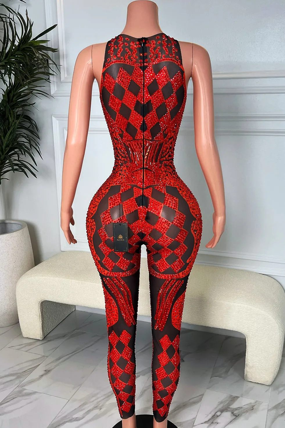 Queen of Hearts Red Bodysuit(Ready To Ship)