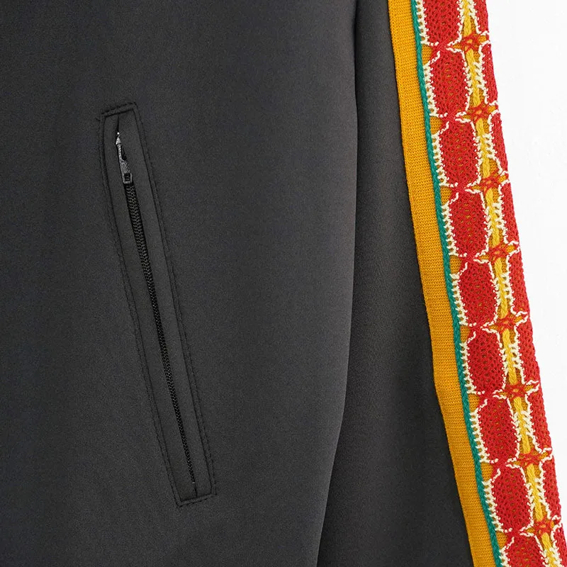 Sasquatchfabrix. Lace Tape Track Jacket Charcoal