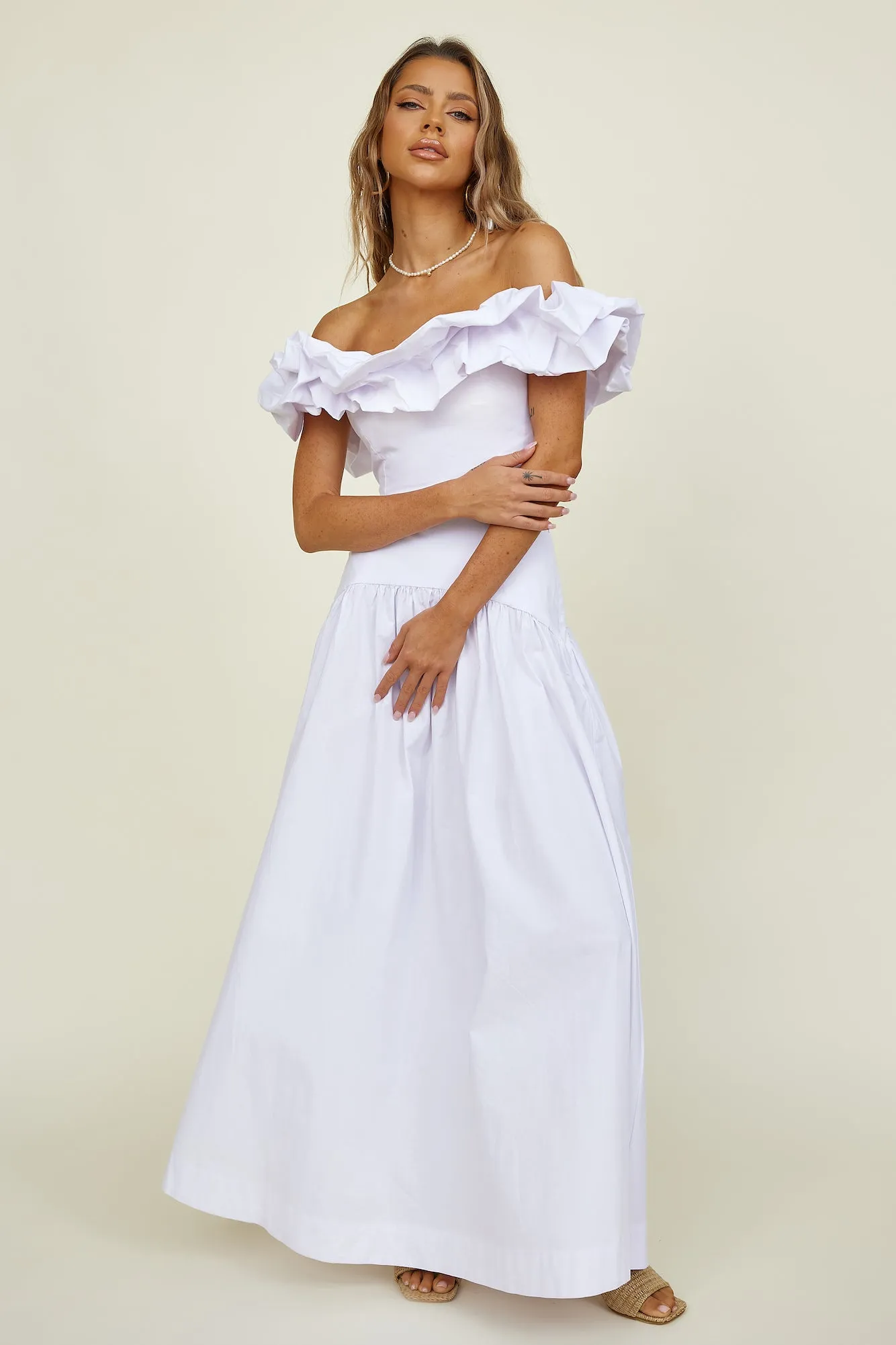 SEVEN WONDERS Savannah Maxi Skirt White