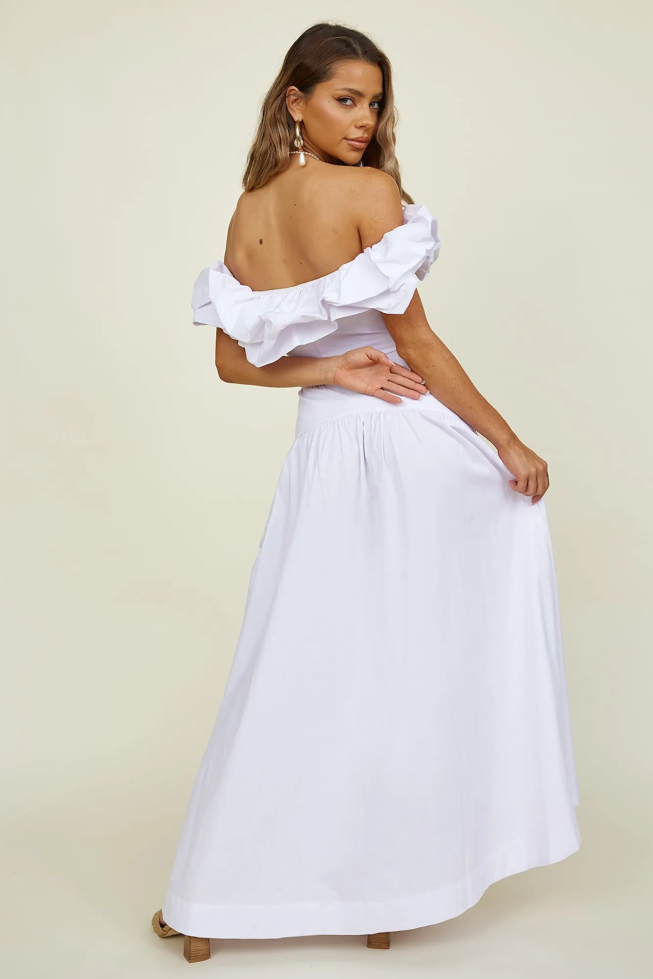 SEVEN WONDERS Savannah Maxi Skirt White