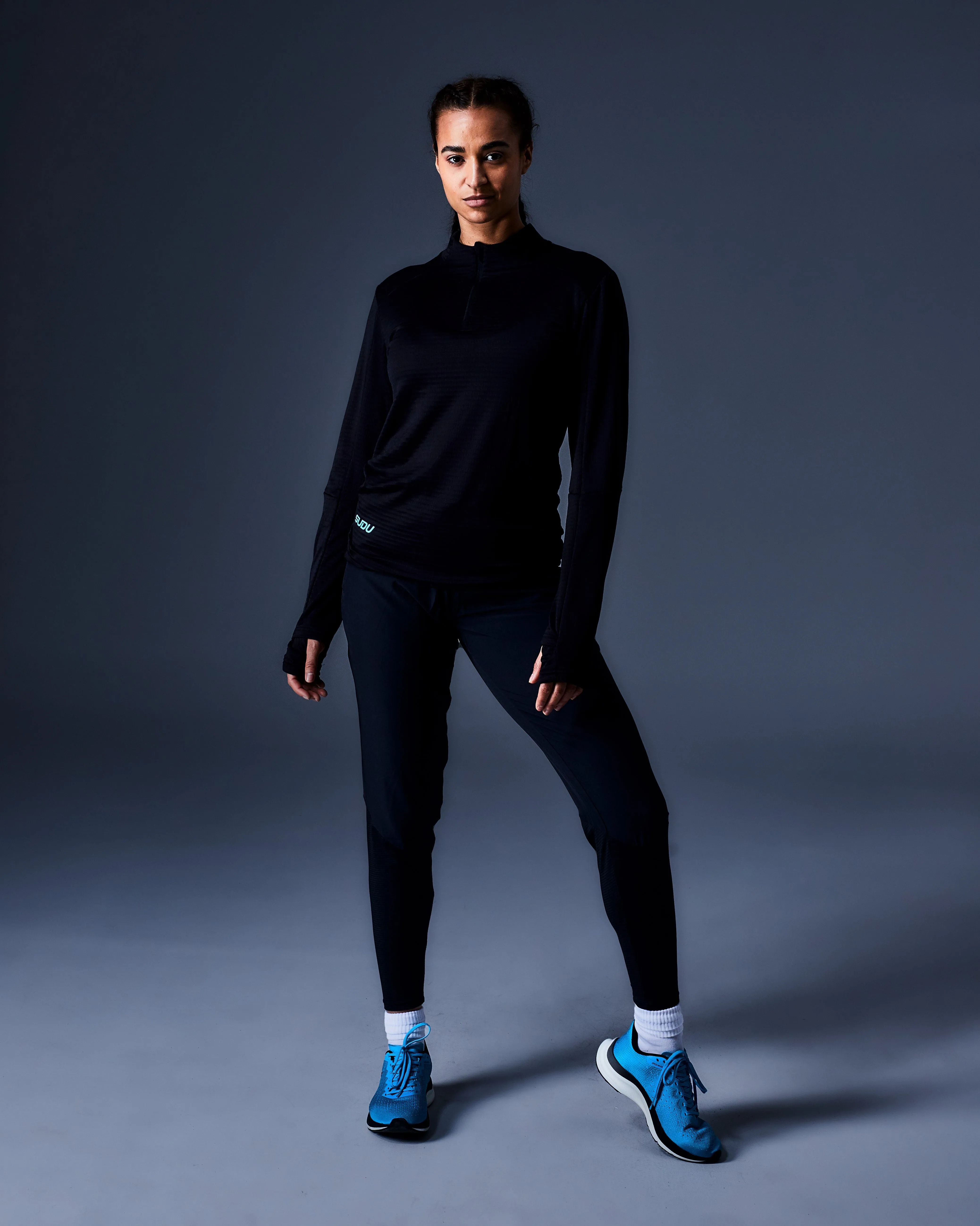 SRP 01 Run Pants - Black/Light Blue